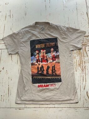 Mean Girls 'Winter Talent' Graphic Short Sleeve Tee - Beige